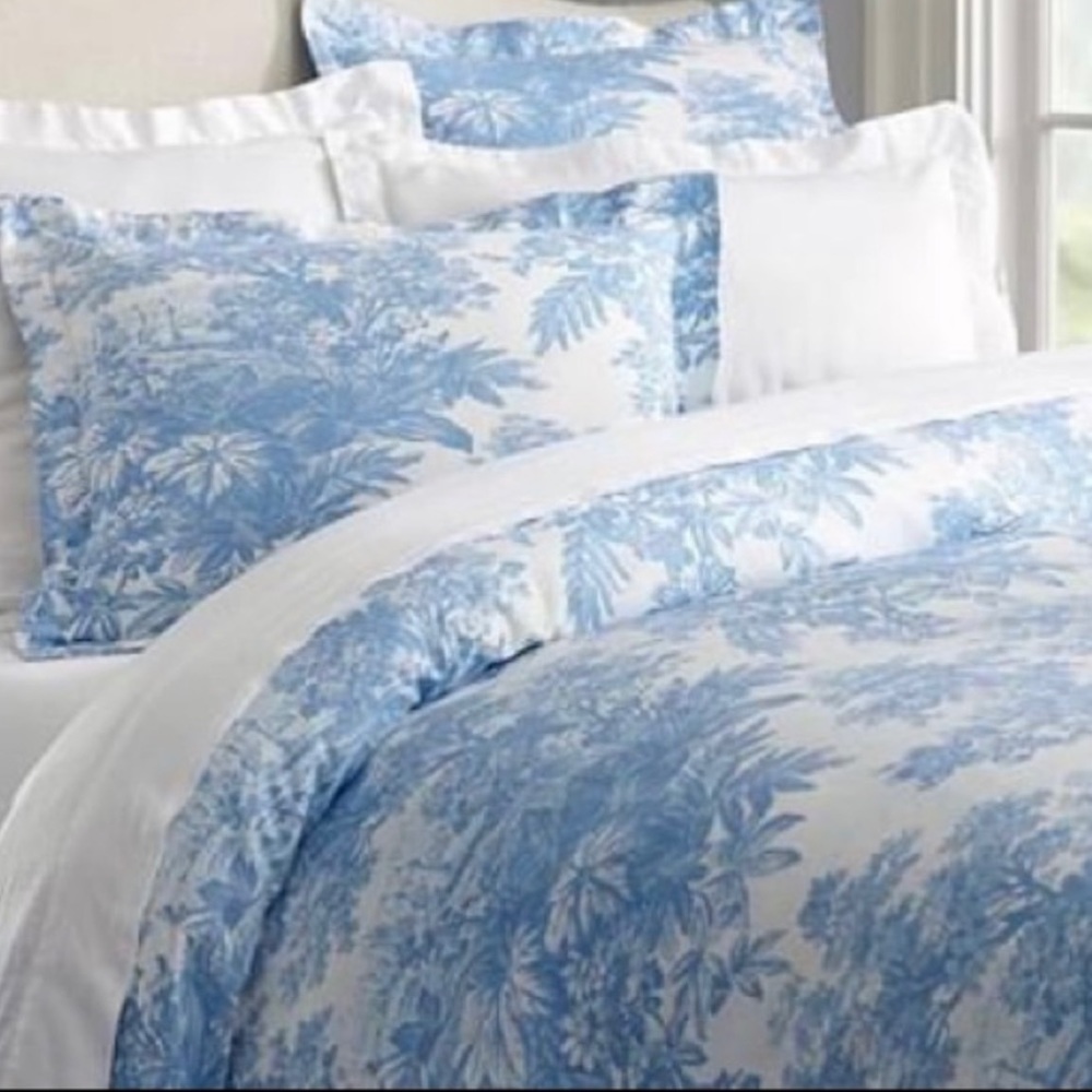 Pottery Barn Matine Toile Euro Shams